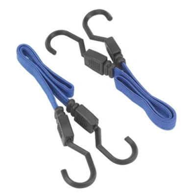 Image of Sealey Flat Bungee Cord Set 460mm 2pc
