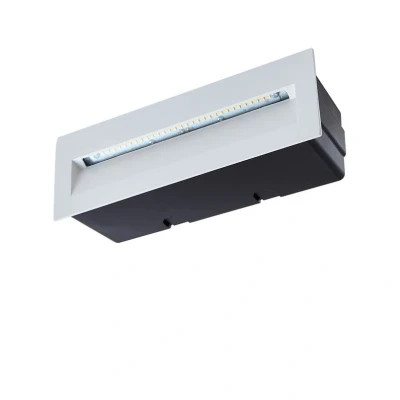 Image of Lucande LED recessed wall light Loya, white, aluminium, 22cm