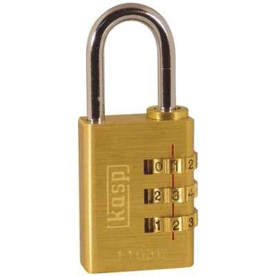 Image of Kasp Brass Combination Padlock 30mm