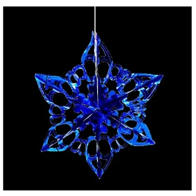 Image of Simply Products 40cm Star Foil Garland Christmas Hanging Decoration Wall Ceiling Xmas Deco (Royal Blue)