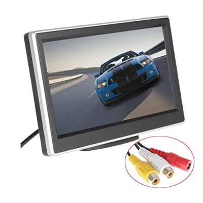 Image of BW 5 Inch HD TFT LCD Car Monitor with Two Video Input, High resolution 800*480 Rearview Reversing Parking and Full Color Backlight Display for Rear View Cameras/Car DVD/VCD/GPS/other Equipment