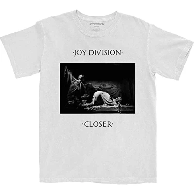 Image of Joy Division T Shirt Classic Closer Band Logo Official Mens White XXL