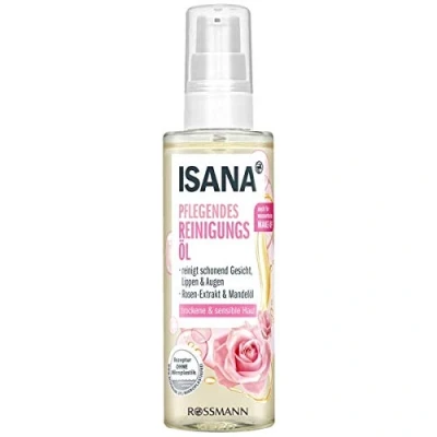 Image of ISANA nourishing cleansing oil for face, lips and eyes dry &amp; sensitive skin 150 mL
