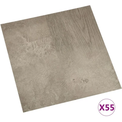 Image of vidaXL Self adhesive Flooring Planks 55 pcs PVC 5.11 m² Grey