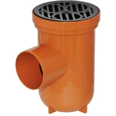 Image of 110MM Orange Underground Pipe Fittings, Push Fit Fittings Single Entry Bottle Gully