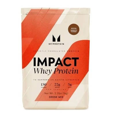 Image of MyProtein Impact Whey Protein Powder Mocha Flavour 1kg, 23g of per Serving, Supports Muscle Building, Recovery &amp; Lean Maintenance 33 Servings