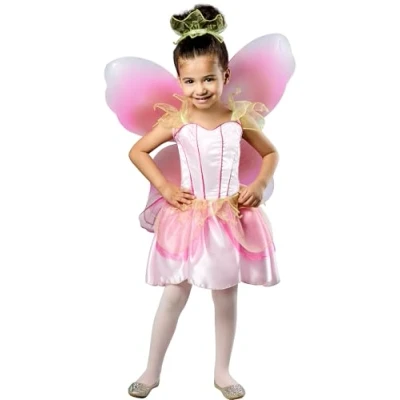 Image of Rubie&#039;s 882730M000 SPRINGTIME FAIRY Generic Kids Fancy Dress, Pink, Green, 6 8 Years