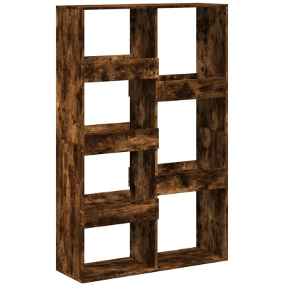 Image of vidaXL Bookcase Smoked Oak 100x33x155.5 cm Engineered Wood