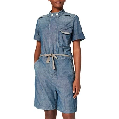 Image of G STAR RAW Women&#039;s Workwear Playsuit, blue (antic faded aegean painted D19663 C611 C244), XS