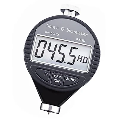 Image of 0 100HD Shore D Hardness Durometer Digital Scale for Rubber, Tire, Plastic, Thermal Flooring, Bowling balll with Large LCD Display