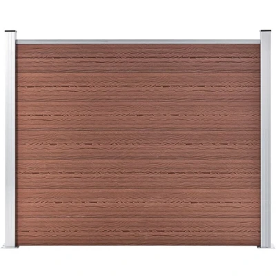 Image of vidaXL Fence Panel WPC 180x146 cm Brown