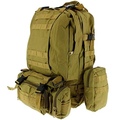 Image of 50L Molle Tactical 3 Day 72 Hour Assault Military Army Rucksack Backpack Camping Bag (Khaki)