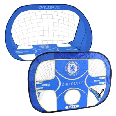 Image of Hy Pro Officially Licensed Chelsea F.C. 2 in 1 4ft x 3ft Pop Up Target Goal