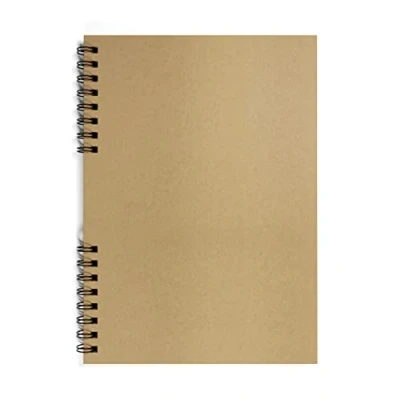 Image of Silvine A4 Twin Wire Kraft Sketch Book 100gsm Paper (40 Sheets)