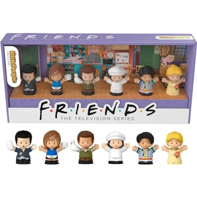 Image of Little People Collector Friends TV Series Special Edition Figure Set for Adults &amp; Fans, 6 Characters in a Display Gift Package​, HPH05