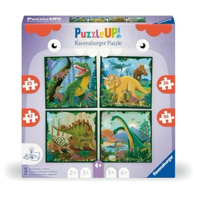 Image of Ravensburger Puzzle Up Dinosaurs Jigsaws for Kids Age 2 Years (24 Months) Educational Toddler Toys 4, 6, 8, 10 Pieces