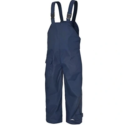 Image of Trespass Kids Waterproof Dungarees RAIN Over Trousers (2 3 Years, Navy)