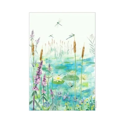 Image of National Trust Dragonflies Organic Cotton Single Tea Towel