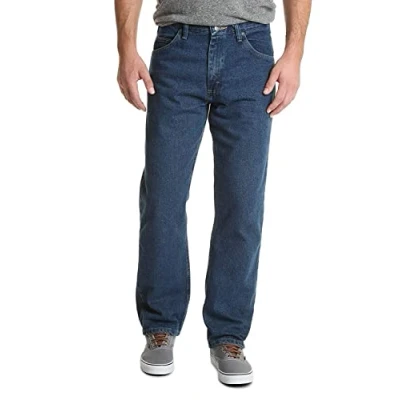 Image of Wrangler Authentics Men&#039;s Big &amp; Tall Classic Relaxed Fit Jean, Blue, 34W / 30L