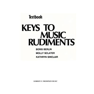 Image of Keys to Music Rudiments: Textbook