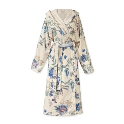 Image of Pip Studio Secret Garden Bathrobe White/Blue M, WhiteBlue, M