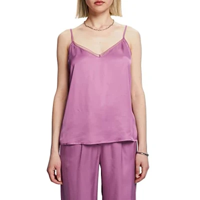 Image of ESPRIT Women&#039;s 043eo1f320 Blouse, 506/Violet 2, L