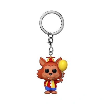 Image of Funko Pop! Keychain: Five Nights At Freddy&#039;s (FNAF) SB Balloon Foxy Novelty Keyring Collectable Mini Figure Stocking Filler Gift Idea Video Games Fans