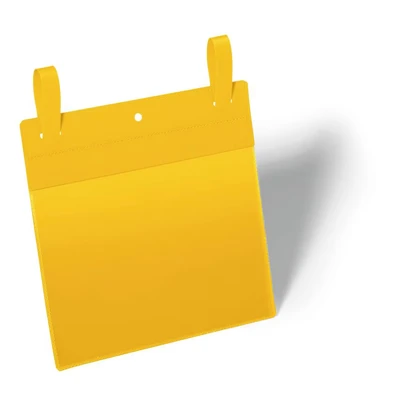 Image of Durable Document Pocket with Straps A5 Landscape, Pack of 50 Pieces, Yellow