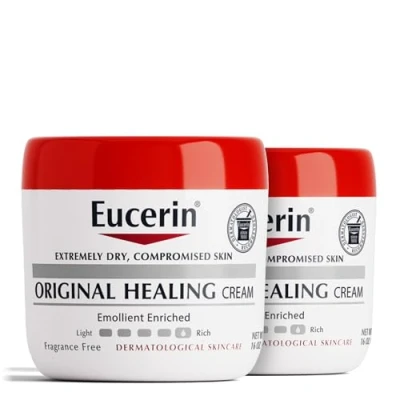 Image of Eucerin, Original Healing, Creme for Very Dry, Sensitive Skin, Fragrance Free (pack of 2)