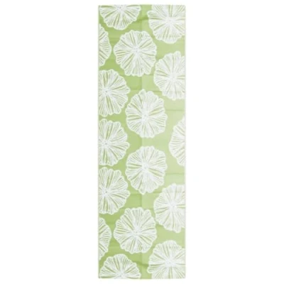 Image of vidaXL Outdoor Carpet Green Area Rug 80x250cm PP Durable, UV Resistant, Versatile for Patio/Balcony/Terrace Easy to Clean, Reversible Design