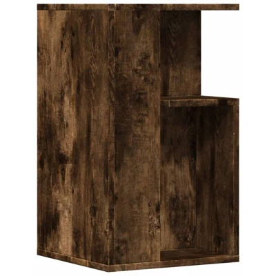 Image of vidaXL Side Table Smoked Oak 35x35x60 cm Engineered Wood