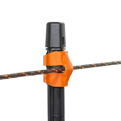 Image of 100x Wire Clip Insulator for Line Post Electric Fencing Insulators