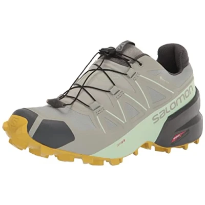 Image of SALOMON Women&#039;s Speedcross Gore tex Trail Running Shoes, Wrought Iron Spray Antique Moss, 6.5 UK