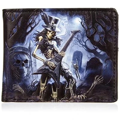 Image of Nemesis Now B3131H7 Play Dead James Ryman Wallet 10cm Black, PU