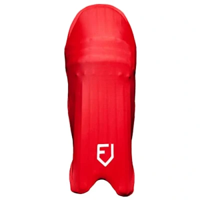 Image of FORTRESS Cricket Pad Covers 9 Colours Batting Pads Wicket Keeper (Batting Pads, Red)