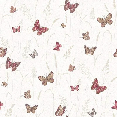 Image of Galerie G12254 Kitchen Recipes Wallpaper, Red