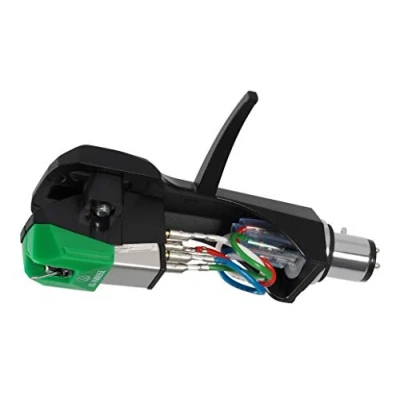 Image of Audio Technica AT VM95E/H Headshell/Dual Moving Magnet Cartridge Combo Kit (Black/Green)
