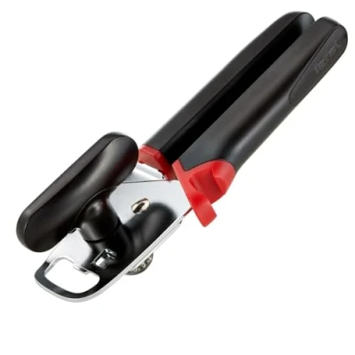 Image of Tefal K2070514 Can Opener, Black and Red