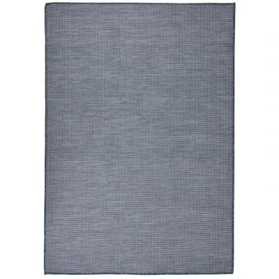 Image of vidaXL Outdoor Flatweave Rug 160x230 cm Blue
