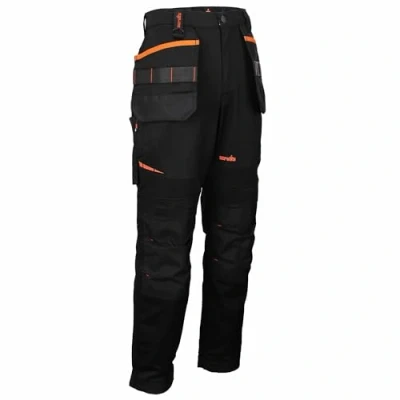 Image of Scruffs Holster Pocket Work Trousers with Stretch Fabric Panels for Extreme Comfort (UK, Waist &amp; Inseam, 30, Black)