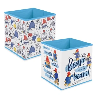 Image of Robert Frederick Paddington Fabric Storage Cubes Pack of Two
