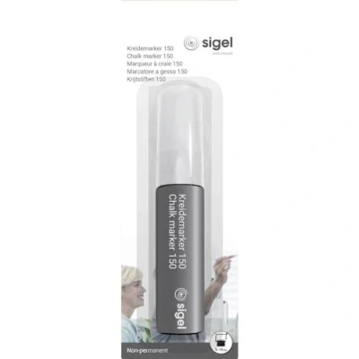 Image of SIGEL BA171 Chalk Marker 150, chisel tip 5 15 mm, White
