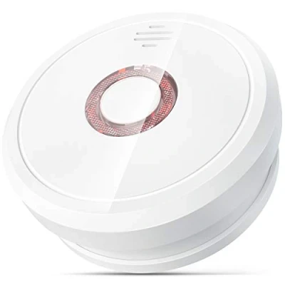 Image of Smoke Alarms for Home, Isafenest Detector with 10 Years Sensor/5 Battery Fire Alarm LED Indicator, Photoelectric Operated
