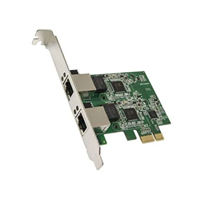 Image of SYBA Dual 2.5 Gigabit Ethernet PCI Express E Network Controller Card 10/100/1000/25000 Mbps RJ45 LAN Adapter Low Profile Bracket, SD PEX24066