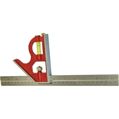 Image of Faithfull CS300 Combination Square 300mm/12 inch, Red