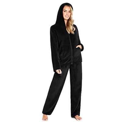 Image of CityComfort Women&#039;s Pyjama Sets, Lounge Wear Sets For Women UK S XL (S, Black)