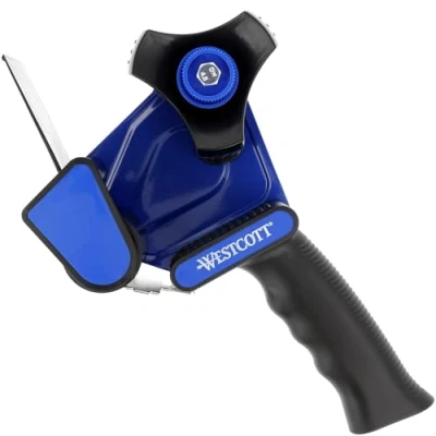 Image of Westcott Packaging Tape Dispenser for Parcel 50 mm x 66 m Gun with Ergonomic Handle E 730402 00