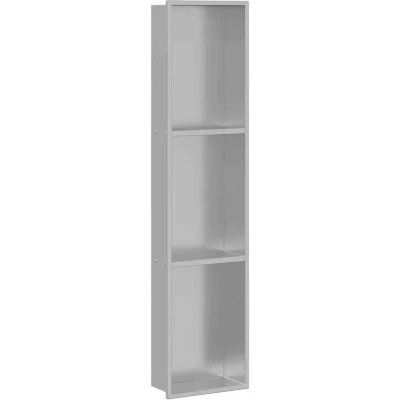 Image of vidaXL Shower Niche Silver 90 x 20 9.5 cm Stainless Steel