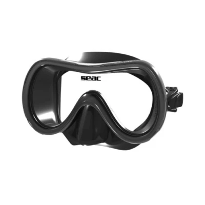 Image of Seac Salina, Snorkelling and Scuba Diving Mask for Adults Younger Divers, black, narrow