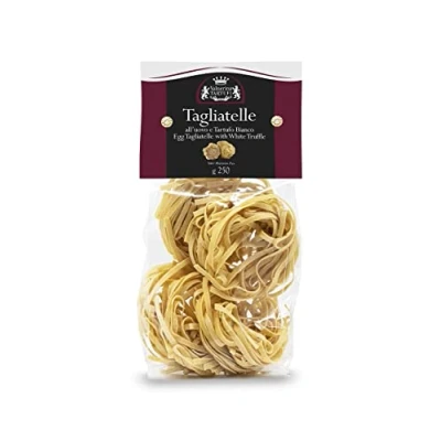 Image of Valnerina Tartufi Italian White Truffle Tagliatelle Pasta Long Egg Pack 250 gr.
